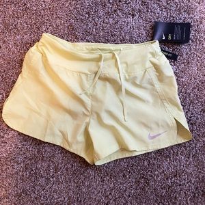 NWOT Nike Running Shorts Yellow Small